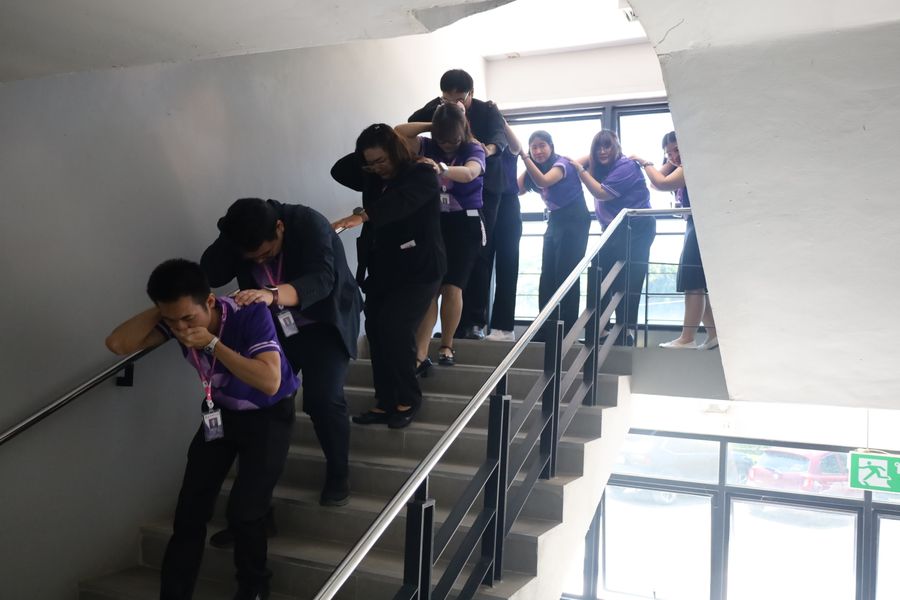 วิทยาเขตเชียงราย ฝึกซ้อมดับเพลิงและอพยพหนีไฟ