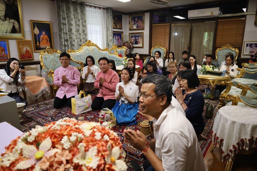 วิทยาเขตเชียงราย กราบนมัสการขอพรจากพระเดชพระคุณ พระราชวชิรคณี, ดร. เจ้าคณะ จ.เชียงราย