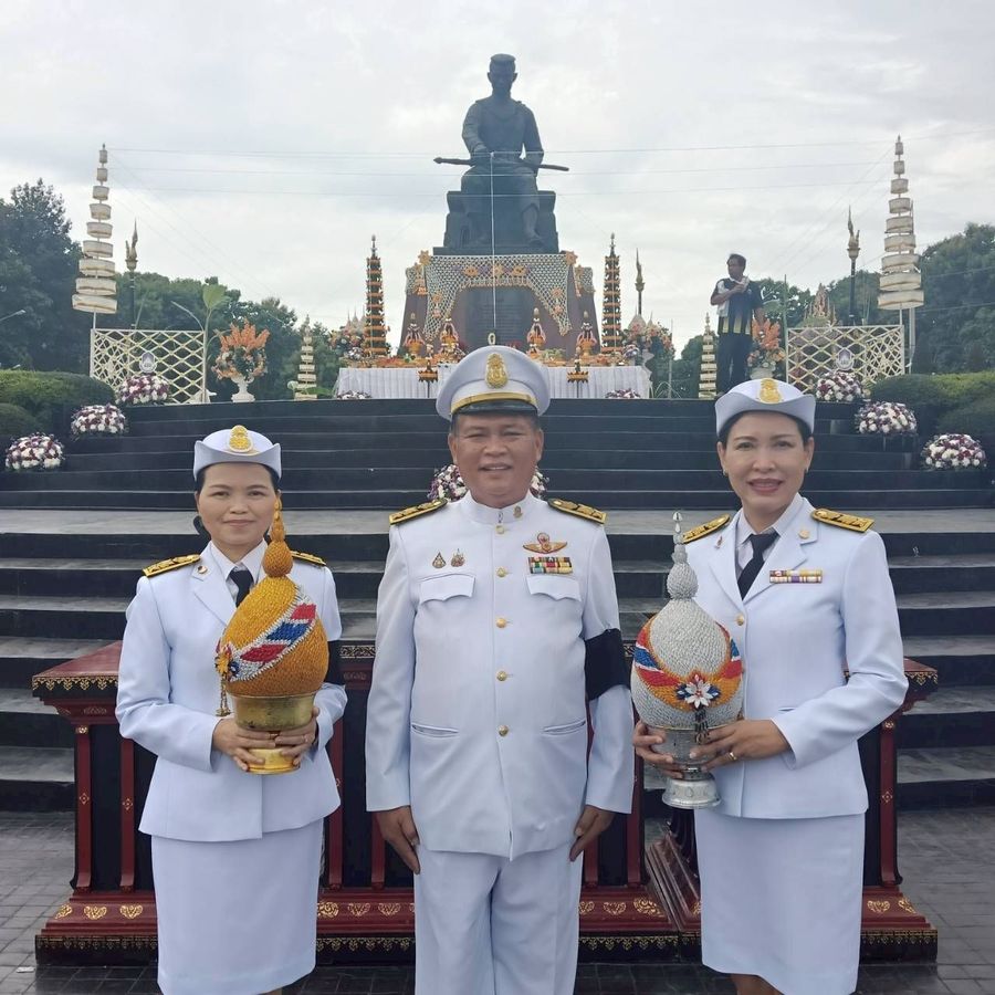 วิทยาเขตเชียงราย ร่วมพิธีถวายเครื่องสักการะบูชาองค์สมเด็จพระนเรศวรมหาราช